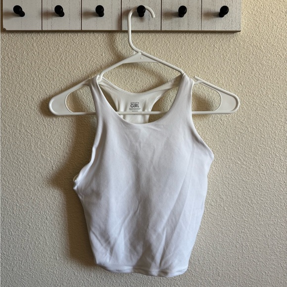 Athleta Other - Athleta White Ribbed Racerback Tank